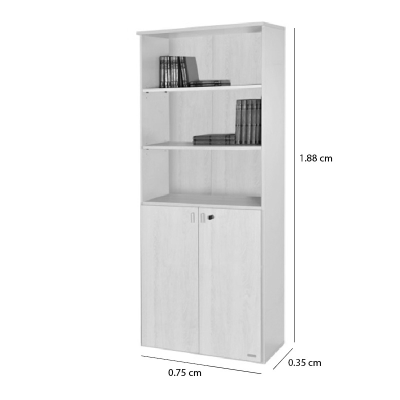 BIBLIOTECA PLATINUM INFERIOR GRIS ANDINO