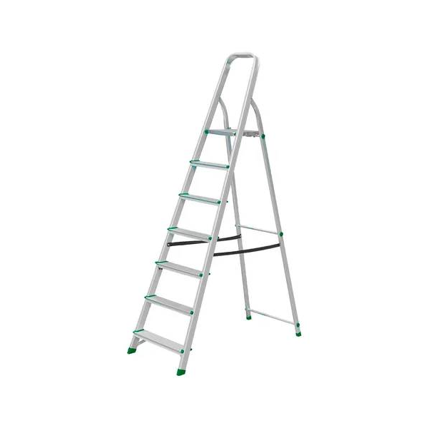 ESCALERA TIJERA PLEGABLE 7 ESCALONES