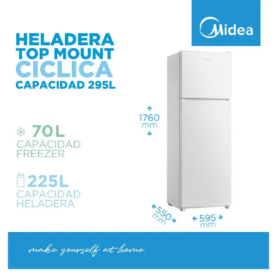 HELADERA MIDEA CICLICA 295LT