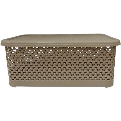 CANASTO CON TAPA 3,5L BEIGE