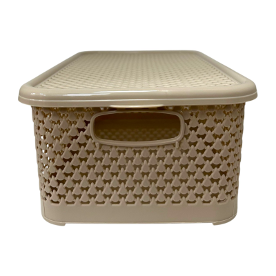 CANASTO CON TAPA 3,5L BEIGE