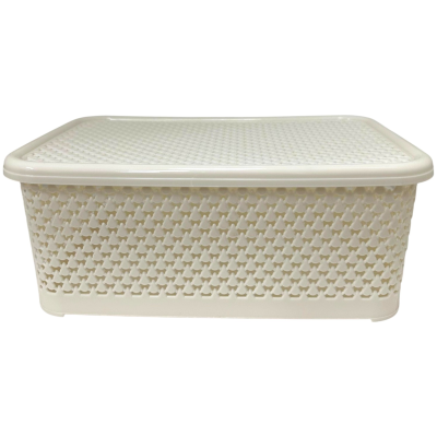 CANASTO CON TAPA 3,5L CREMA CANASTO CON TAPA 3,5L CREMA