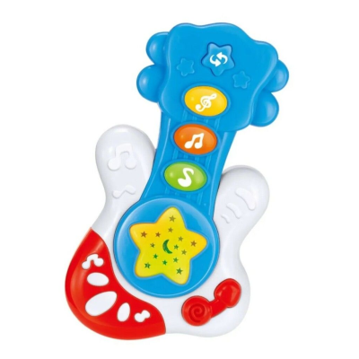 JUGUETE GUITARRA CON LUZ Y SONIDO