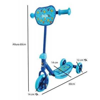 MONOPATIN TRI SCOOTER ACERO Y PLASTICO