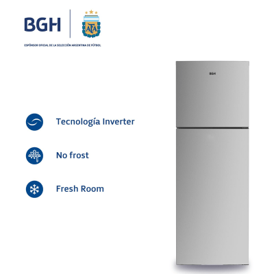 HELADERA BGH 338L NO FROST INVERTER