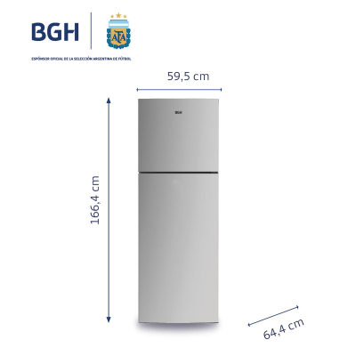 HELADERA BGH 338L NO FROST INVERTER