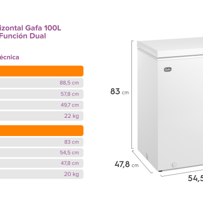 FREEZER GAFA HORIZONTAL 96LTS BLANCO FREEZER GAFA HORIZONTAL 96LTS BLANCO