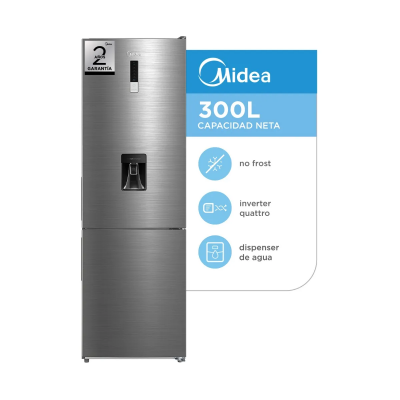 HELADERA MIDEA 300LTS COMBI NO FROST