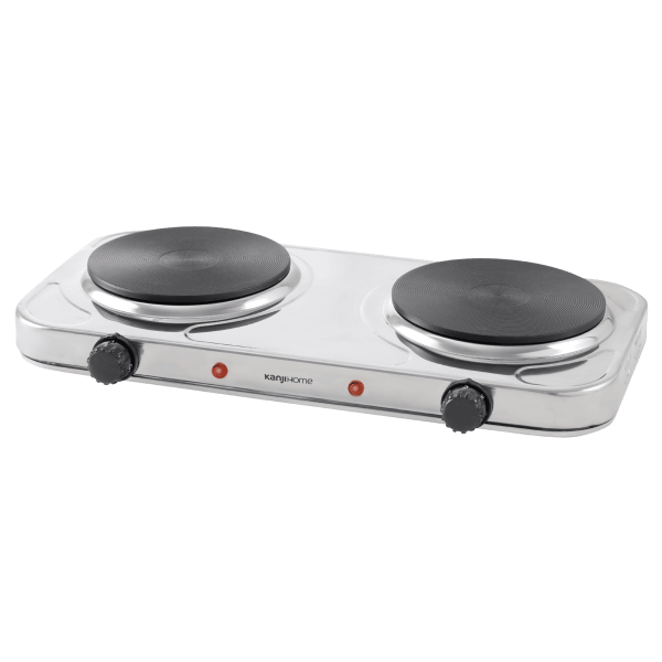 ANAFE ELECTRICO DOBLE KANJI SILVER