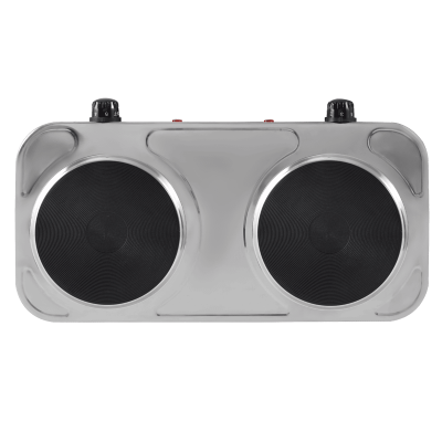 ANAFE ELECTRICO DOBLE KANJI SILVER