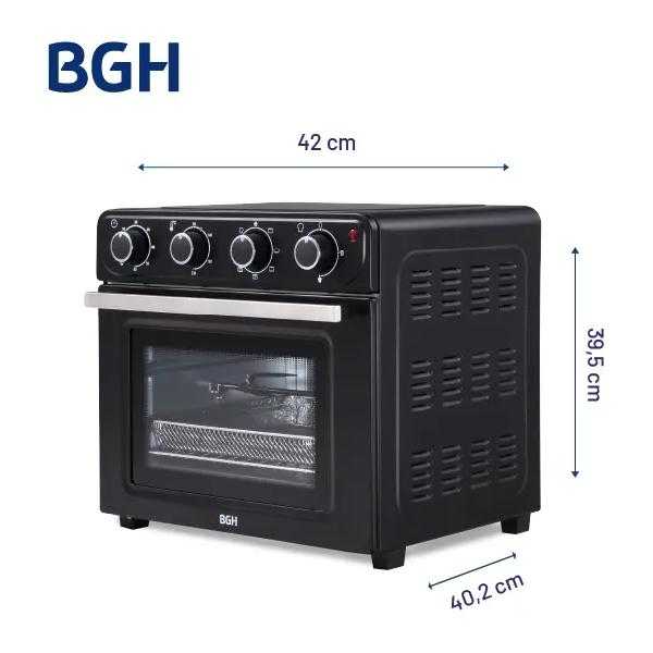 HORNO ELECTRICO BGH 30LTS CON AIR FRYER