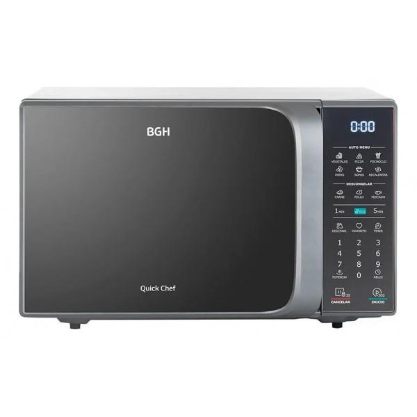 MICROONDAS BGH 20 LT DIGITAL SILVER