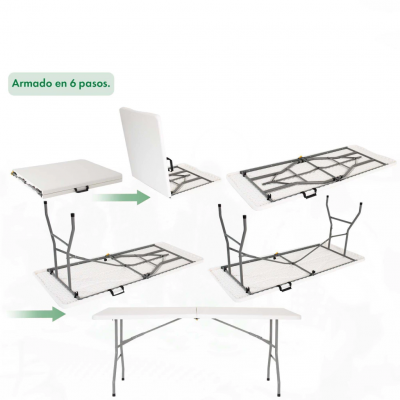 MESA PLEGABLE GARDEN LIFE PLASTICA MESA PLEGABLE GARDEN LIFE PLASTICA