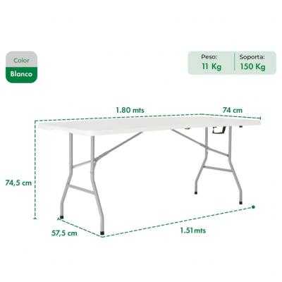 MESA PLEGABLE GARDEN LIFE PLASTICA MESA PLEGABLE GARDEN LIFE PLASTICA