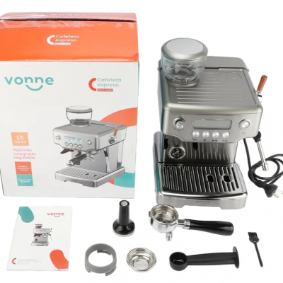 CAFETERA VONNE EXPRESSO 15 BARES CON MOLINILLO