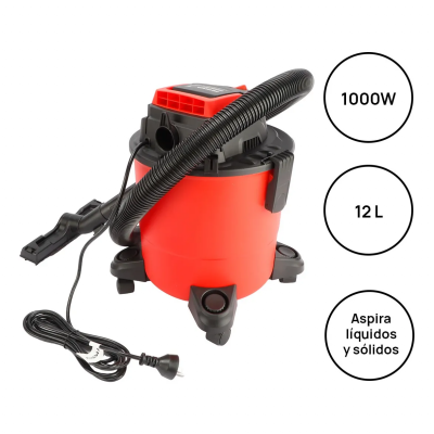 ASPIRADORA MIYAWA POLVO Y AGUA 12LTS - 1000W