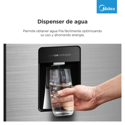 HELADERA MIDEA 510LTS - NO FROST INOXIDABLE