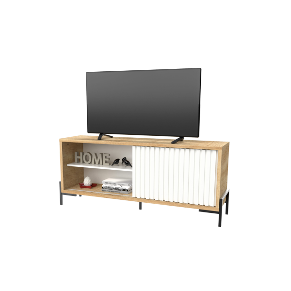 RACK DELOS 1,40M VARILLADO CON PUERTA CORREDIZA