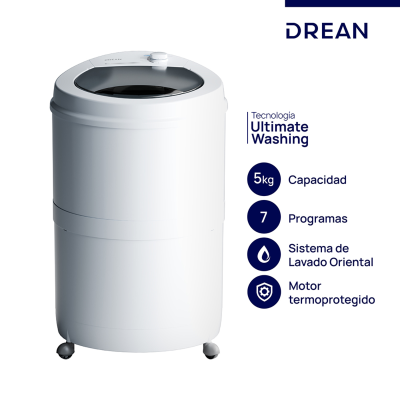 LAVARROPAS SEMIAUTOMATICO DREAN 5KG