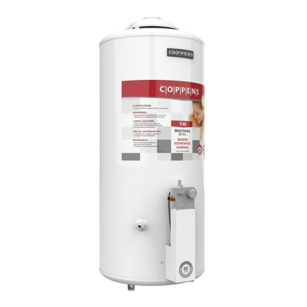 TERMOTANQUE COPPENS 80L MULTIGAS